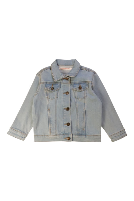 A Blue Lightweight Jackets from Monoprix in size 4T for boy. (Front View)
