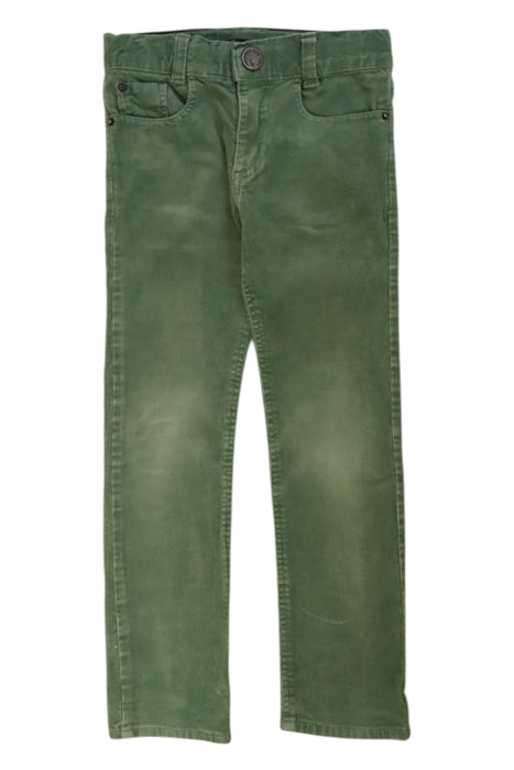 A Green Casual Pants from IKKS in size 5T for boy. (Front View)