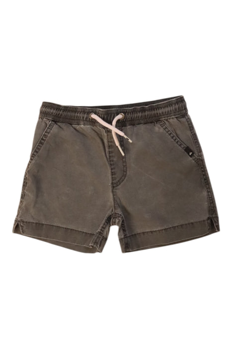 A Brown Shorts from Quiksilver in size 4T for boy. (Front View)