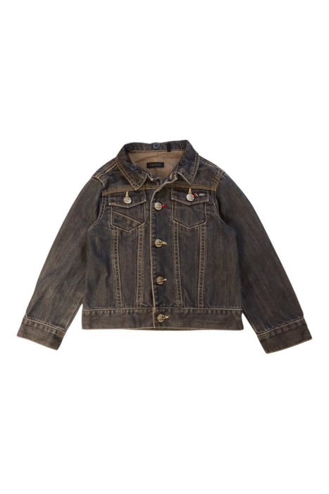 A Blue Lightweight Jackets from IKKS in size 4T for boy. (Front View)