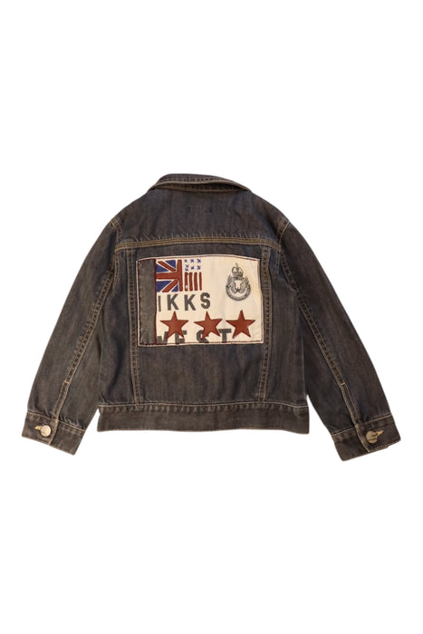 A Blue Lightweight Jackets from IKKS in size 4T for boy. (Back View)