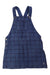 A Navy Overall Dresses from Petit Bateau in size 4T for girl. (Front View)