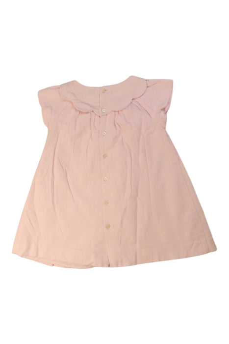 A Pink Sleeveless Dresses from Jacadi in size 18-24M for girl. (Back View)