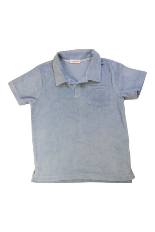 A Blue Short Sleeve Polos from Minnow in size 9Y for girl. (Front View)