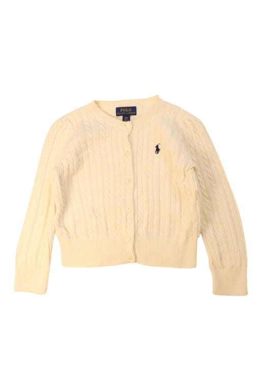 A Ivory Cardigans from Polo Ralph Lauren in size 3T for girl. (Front View)