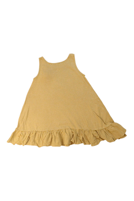 A Yellow Sleeveless Dresses from Petit Bateau in size 18-24M for girl. (Back View)