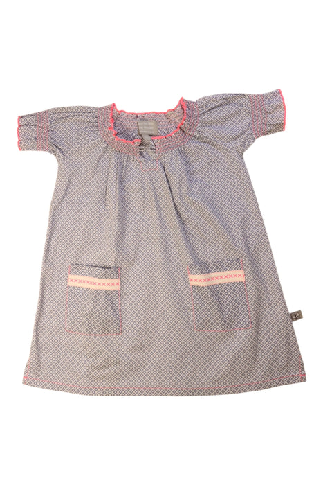 A Multicolour Short Sleeve Dresses from and the little dog laughed in size 18-24M for girl. (Front View)