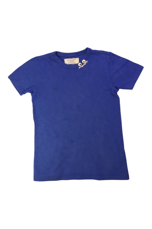 A Blue Short Sleeve T Shirts from Crewcuts in size 8Y for boy. (Front View)