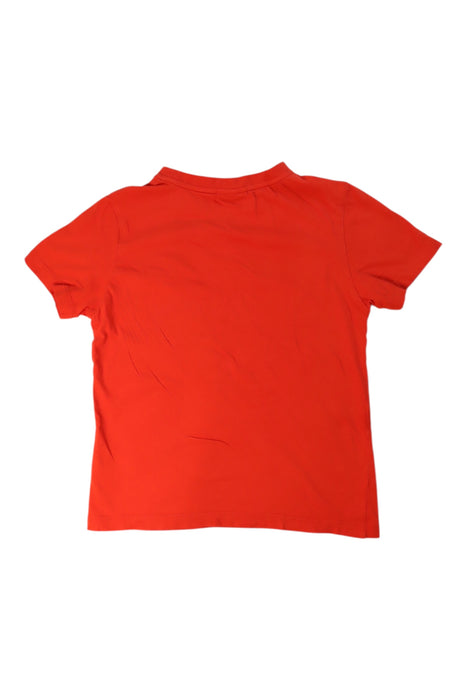 A Red Short Sleeve T Shirts from Lacoste in size 10Y for boy. (Back View)