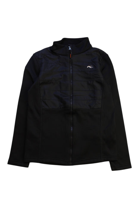 A Black Lightweight Jackets from KJUS in size 7Y for neutral. (Front View)