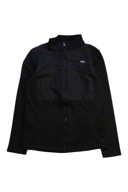 A Black Lightweight Jackets from KJUS in size 7Y for neutral. (Front View)