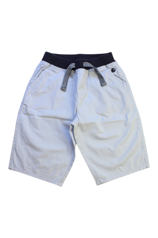 A White Shorts from Petit Bateau in size 8Y for boy. (Front View)