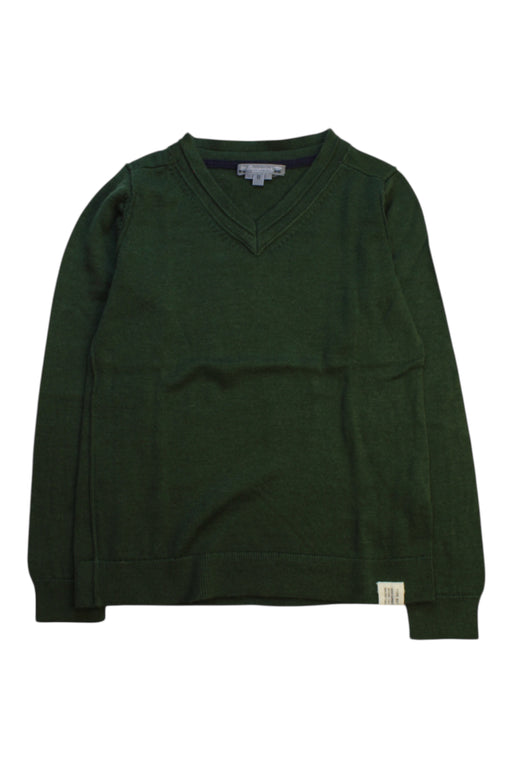 A Green Knit Sweaters from Bonpoint in size 8Y for boy. (Front View)