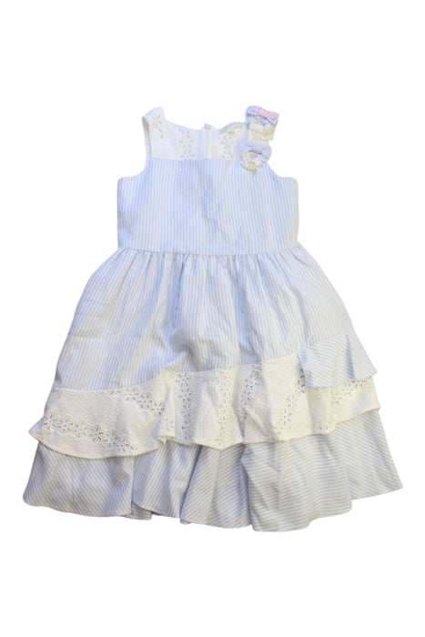 A White Sleeveless Dresses from Nicholas & Bears in size 6T for girl. (Front View)