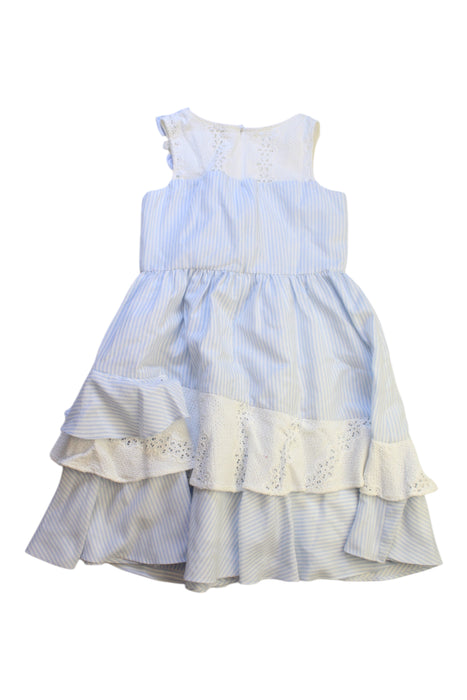 A White Sleeveless Dresses from Nicholas & Bears in size 6T for girl. (Back View)