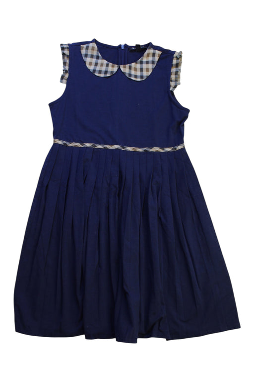 A Blue Sleeveless Dresses from Aquascutum in size 5T for girl. (Front View)