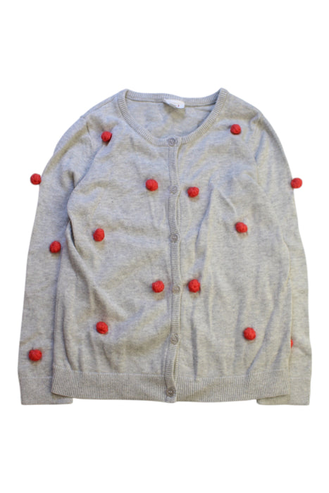 A Grey Cardigans from Seed in size 7Y for girl. (Front View)
