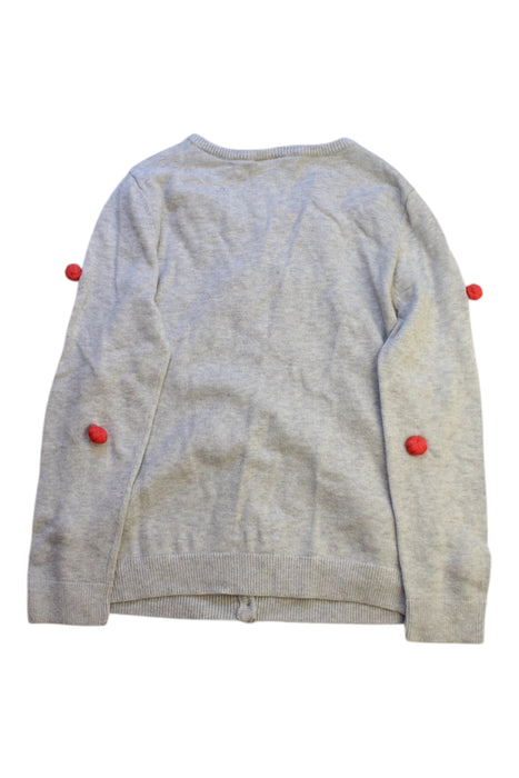 A Grey Cardigans from Seed in size 7Y for girl. (Back View)