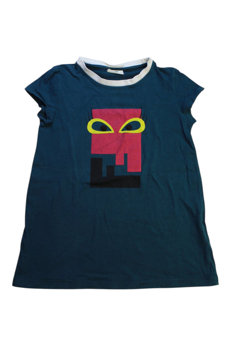 A Blue Short Sleeve T Shirts from Fendi in size 10Y for girl. (Front View)