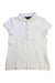 A White Short Sleeve Polos from Polo Ralph Lauren in size 7Y for girl. (Front View)