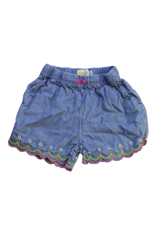 A Blue Shorts from Boden in size 5T for girl. (Front View)