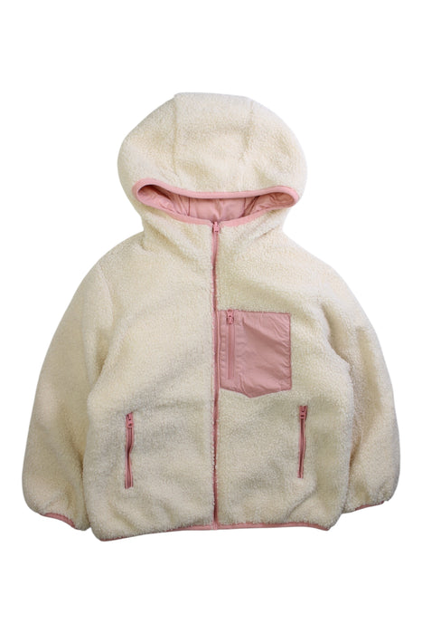 A Pink Puffer/Quilted Coats & Outerwear from Petit Bateau in size 4T for girl. (Back View)