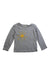 A Grey Long Sleeve Tops from Burberry in size 4T for girl. (Front View)
