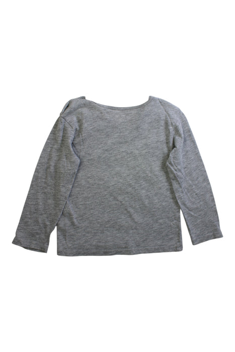 A Grey Long Sleeve Tops from Burberry in size 4T for girl. (Back View)