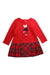 A Red Long Sleeve Dresses from Momonittu in size 4T for girl. (Front View)