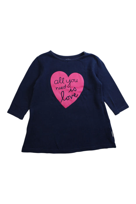 A Navy Long Sleeve Dresses from Mides in size 3T for girl. (Front View)