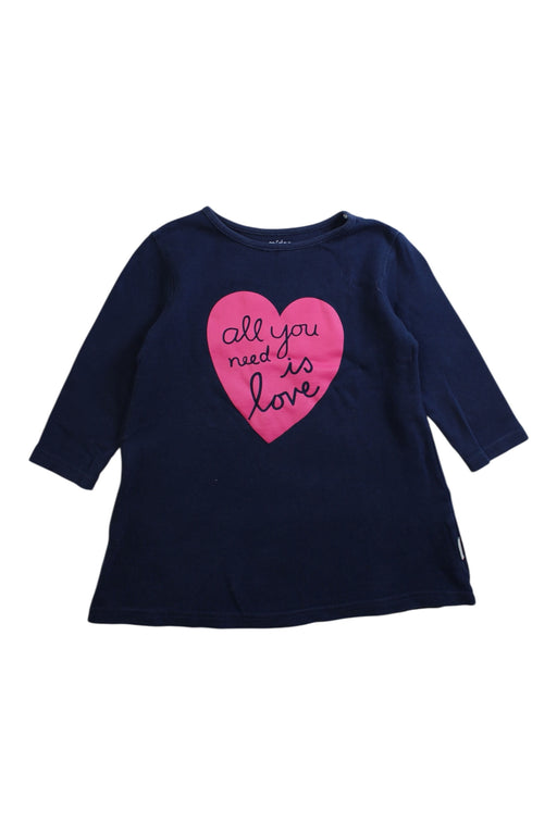 A Navy Long Sleeve Dresses from Mides in size 3T for girl. (Front View)