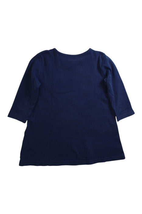 A Navy Long Sleeve Dresses from Mides in size 3T for girl. (Back View)
