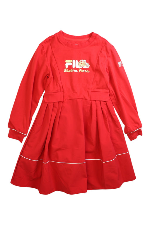 A Red Long Sleeve Dresses from Fila in size 5T for girl. (Front View)