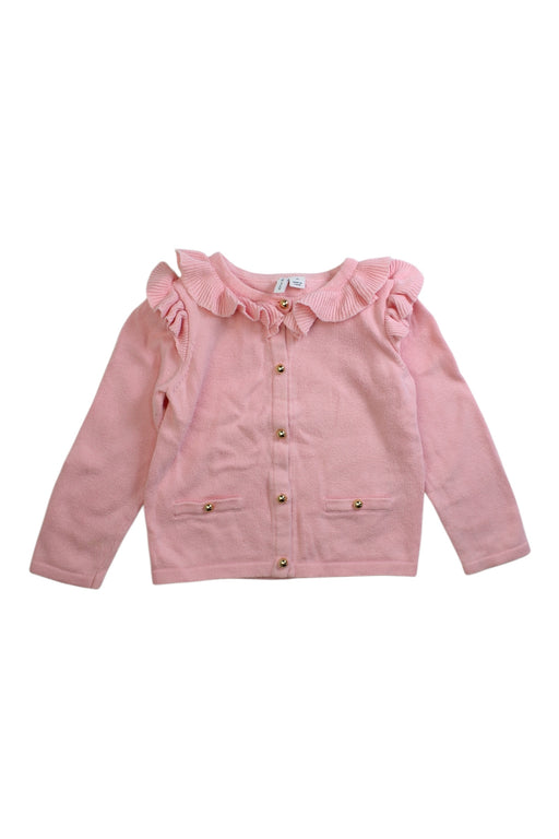 A Pink Long Sleeve Tops from Janie & Jack in size 2T for girl. (Front View)