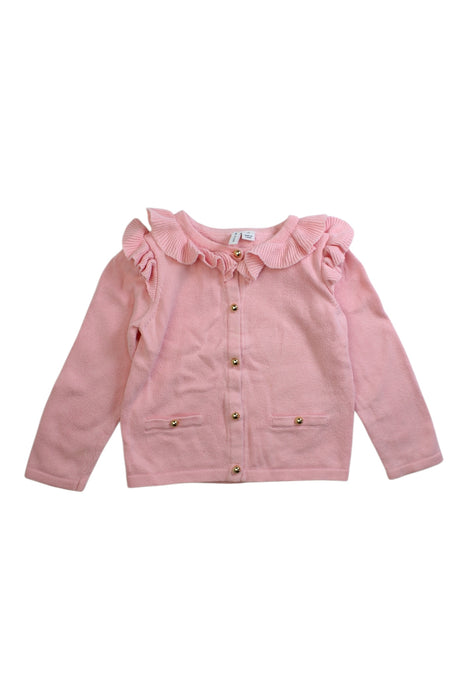 A Pink Long Sleeve Tops from Janie & Jack in size 2T for girl. (Front View)