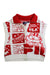 A Red Sweater Vests from Fila in size 5T for girl. (Front View)