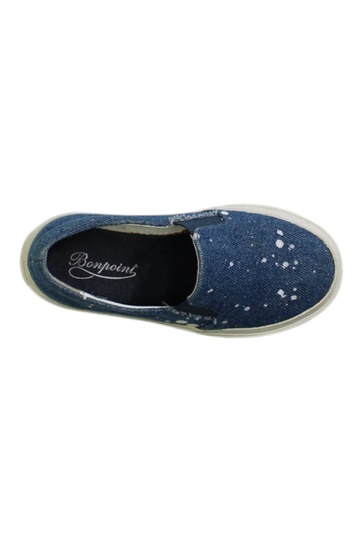 A Blue Slip Ons from Bonpoint in size 4T for boy. (Front View)