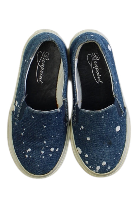 A Blue Slip Ons from Bonpoint in size 4T for boy. (Back View)