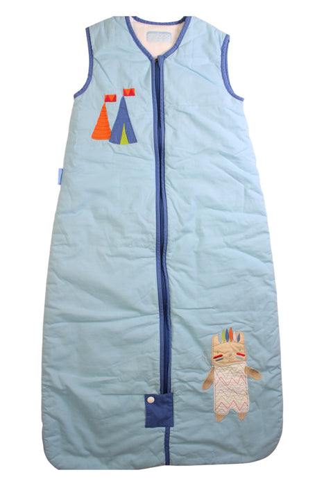 A Blue Sleepsacs from Grobag in size 18-24M for boy. (Front View)