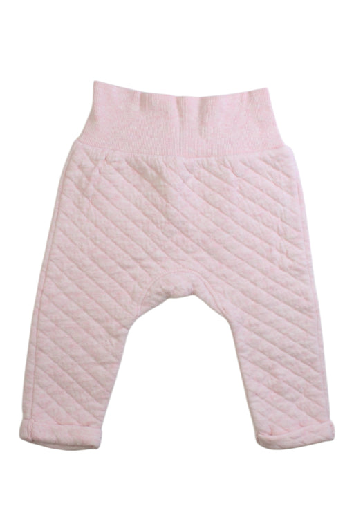 A Pink Casual Pants from purebaby in size 6-12M for girl. (Front View)