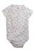 A White Bodysuits from Aden & Anais in size 6-12M for girl. (Front View)