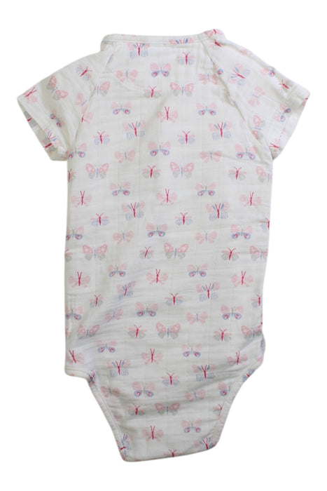A White Bodysuits from Aden & Anais in size 6-12M for girl. (Back View)