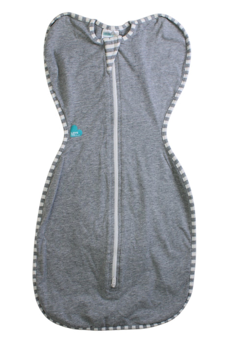 A Grey Swaddles from Love To Dream in size 0-3M for neutral. (Front View)