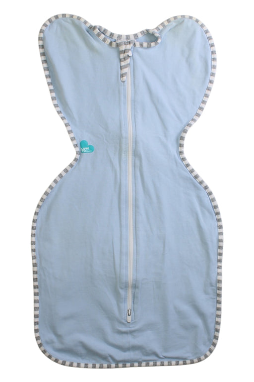 A Blue Swaddles from Love To Dream in size 0-3M for boy. (Front View)