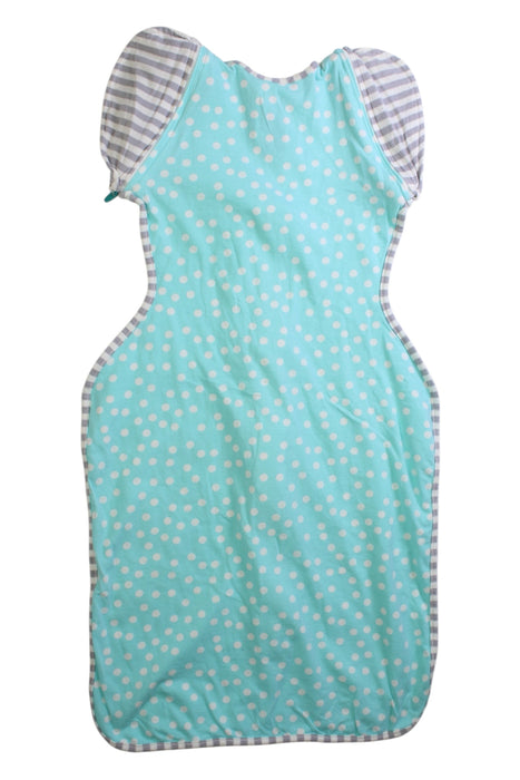 A Blue Swaddles from Love To Dream in size 6-12M for boy. (Back View)