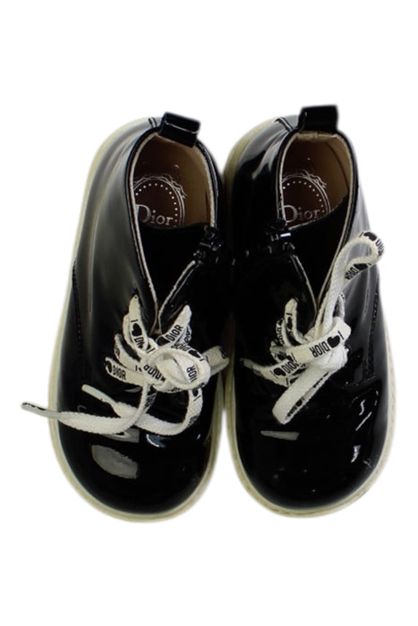 A Black Rain Boots from Dior in size 3T for girl. (Back View)