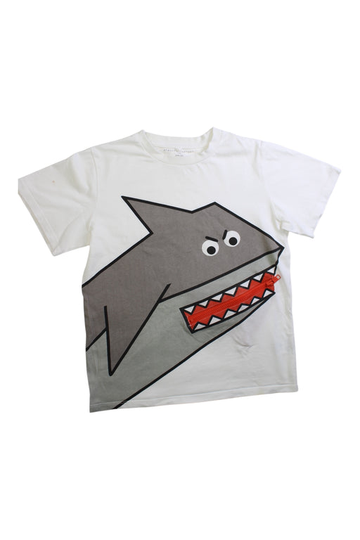 A White Short Sleeve T Shirts from Stella McCartney in size 10Y for boy. (Front View)