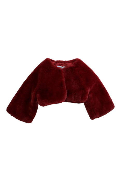 A Burgundy Cardigans from Abel & Lula in size 4T for girl. (Front View)