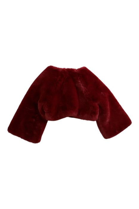 A Burgundy Cardigans from Abel & Lula in size 4T for girl. (Back View)