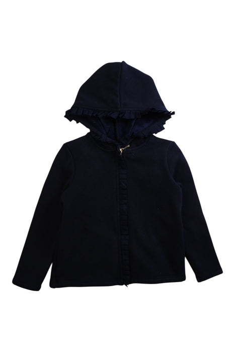 A Navy Coats from Jacadi in size 6T for girl. (Front View)